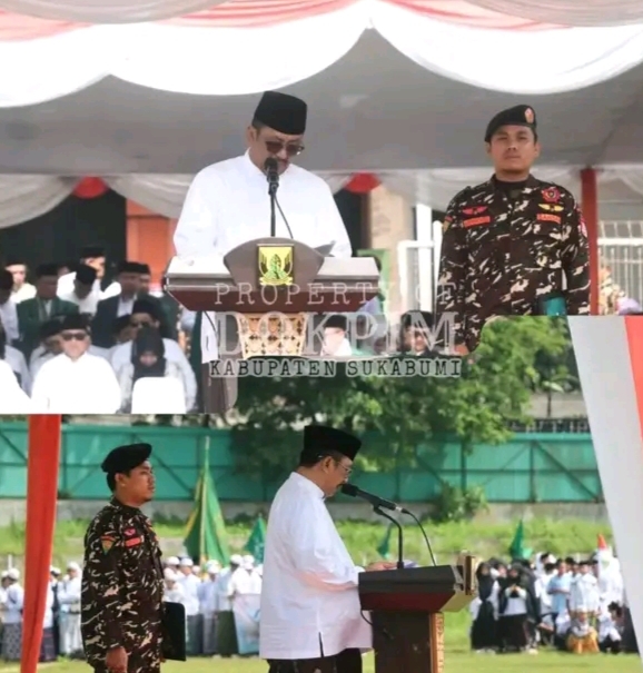 Pemkab Sukabumi menggelar Upacara Peringatan Hari Santri Nasional