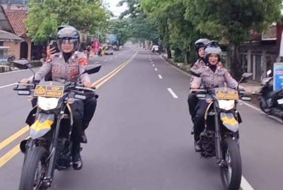 Polwan Polres Ciamis Gelar Patroli Mojang Lodaya, Wujud Kepedulian Polri dalam Menjaga Keamanan dan Kenyamanan Masyarakat