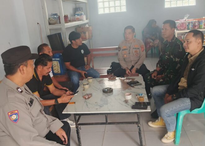 Perkuat Sinergitas, Kapolsek Sukadana Polres Ciamis Koorkom ke Pengurus BUMDes