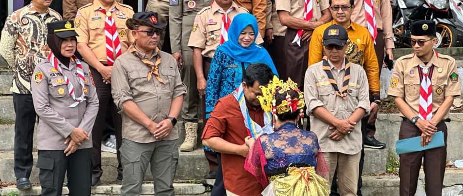 Kuatkan Karakter Konservasi, Polres Ciamis Kawal Pembukaan WANARALLY VI Saka Wanabakti di Kawali