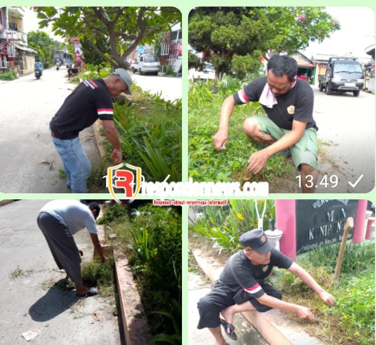 KEGIATAN BERJA BHAKTI POKDAR KAMTIBMAS SUB SEKTOR 27 JAKAMULYA