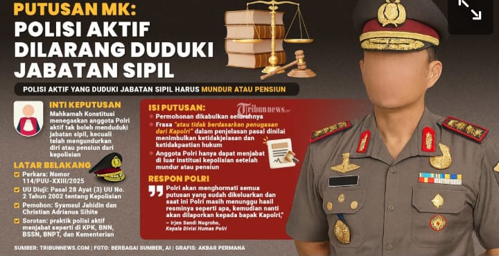 MK Larang Polisi Aktif Jadi Pejabat Sipil, Margarito Kamis: UU Masih Membolehkan