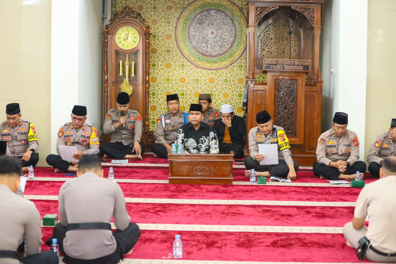 Pelaksanaan Binrohtal Rutin Polres Karawang