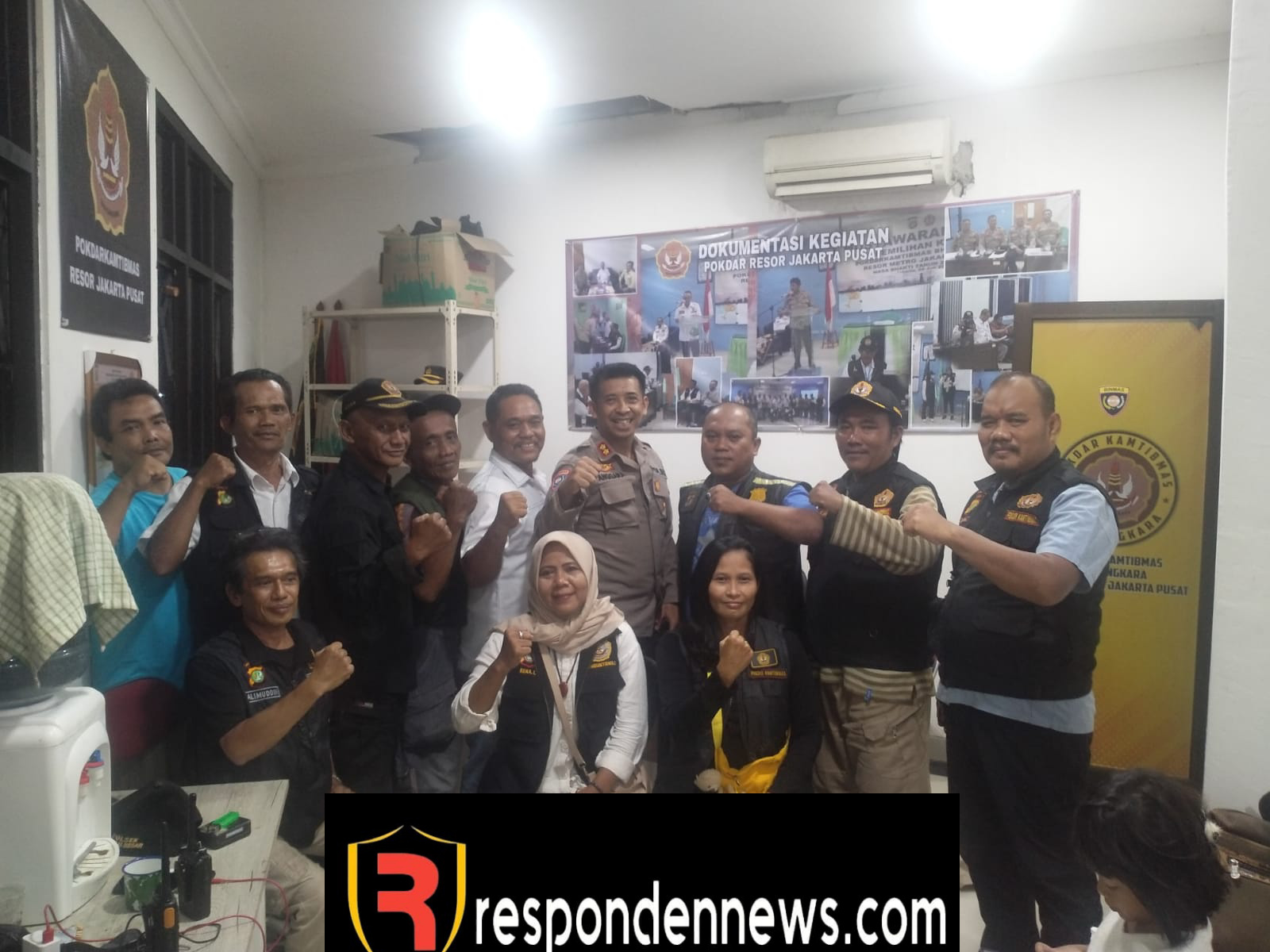 Piket Satgas Pusat Gabung dengan Pusat 4 dan Pokdarkamtibmas Resort Jakarta Pusat untuk Meningkatkan Keamanan
