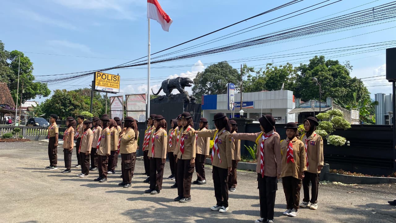 Cetak Kader Kamtibmas, Polsek Banjarsari Gelar Latihan Intensif Saka Bhayangkara