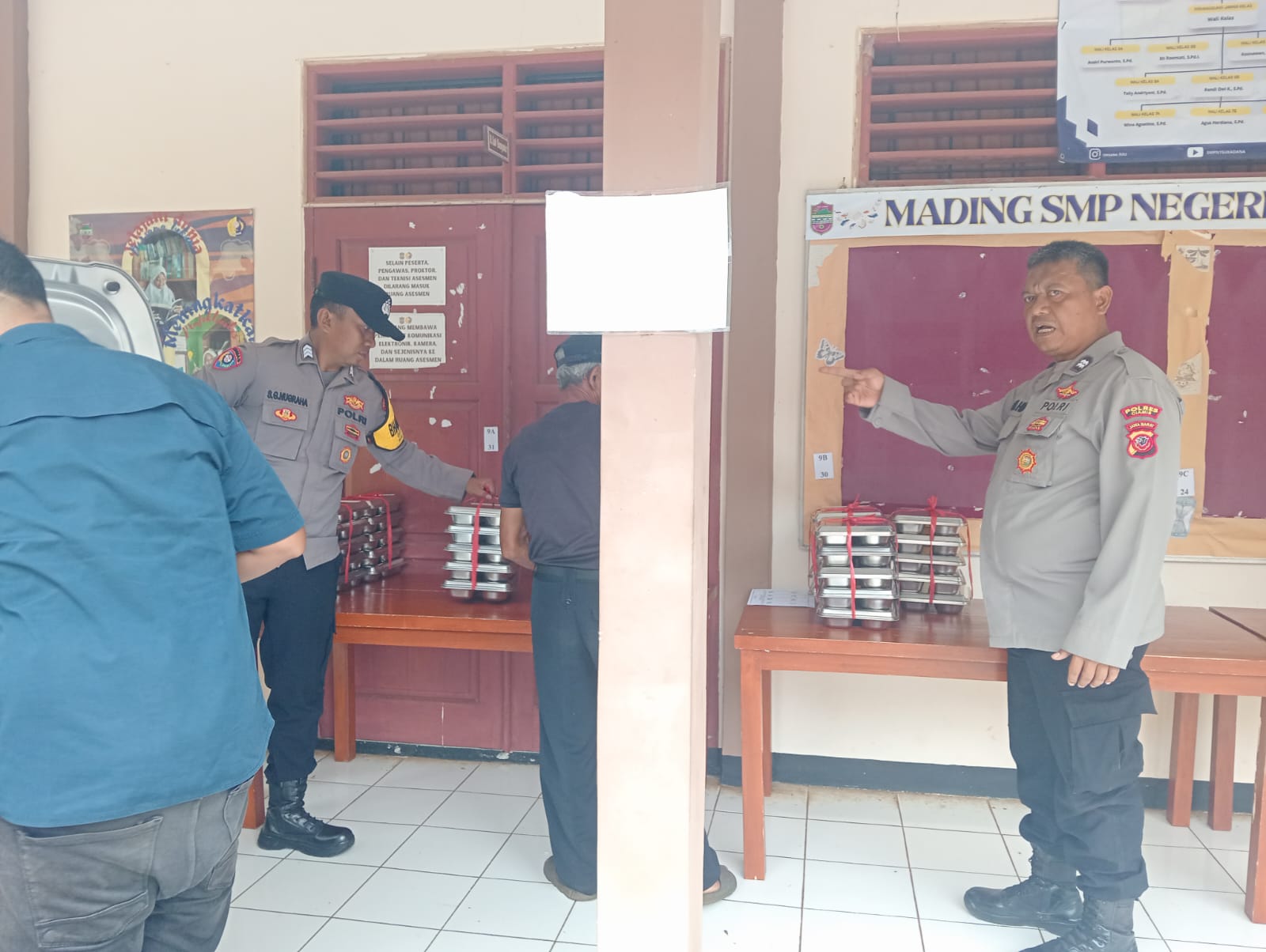 Polsek Sukadana Polres Ciamis Turun Langsung Pantau MBG SPPG Bunter di SMPN 1 Sukadana