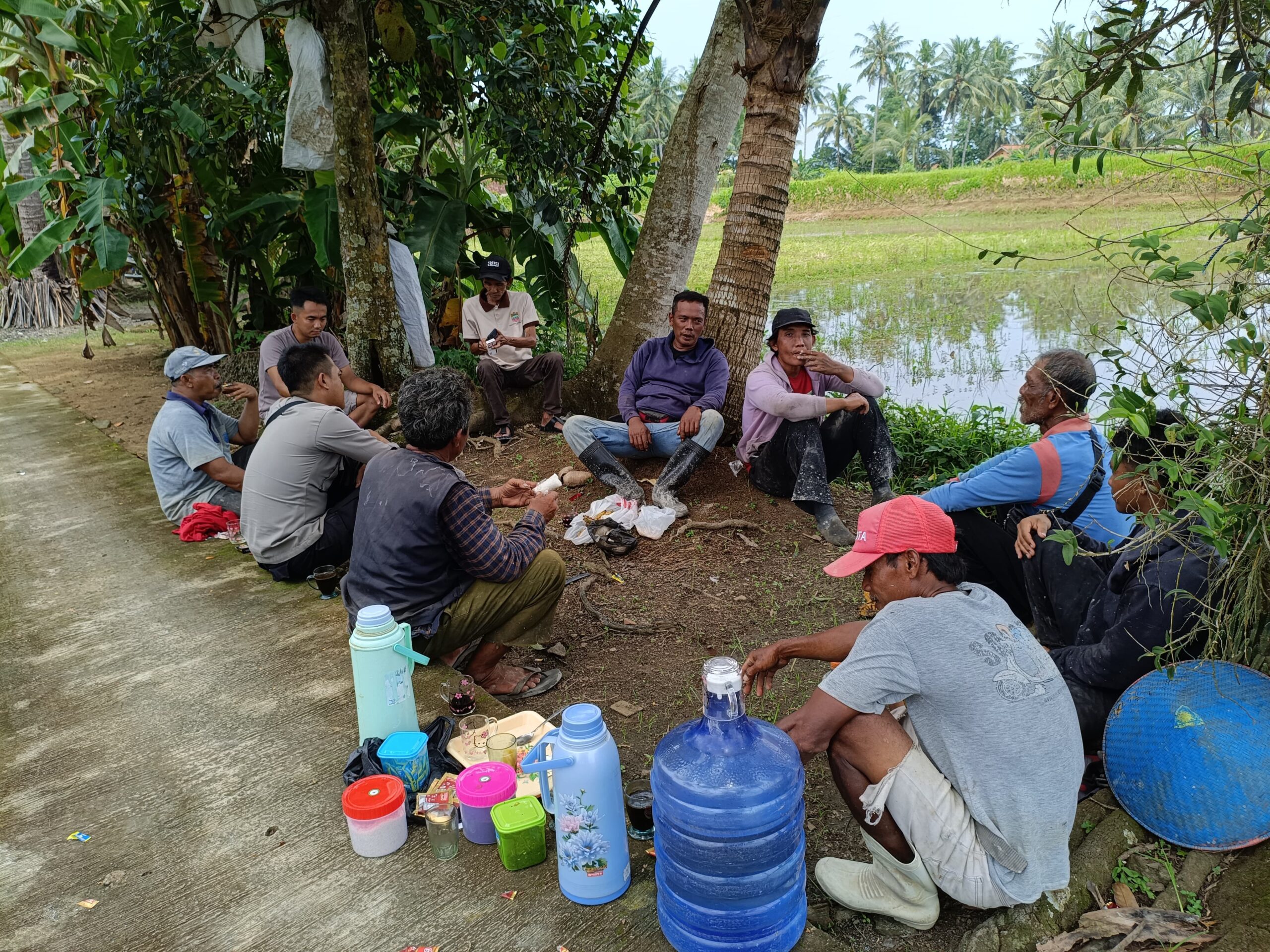 Perkuat Sinergitas, Polsek Lakbok Polres Ciamis Koorkom ke Warga Desa Kalapasawit