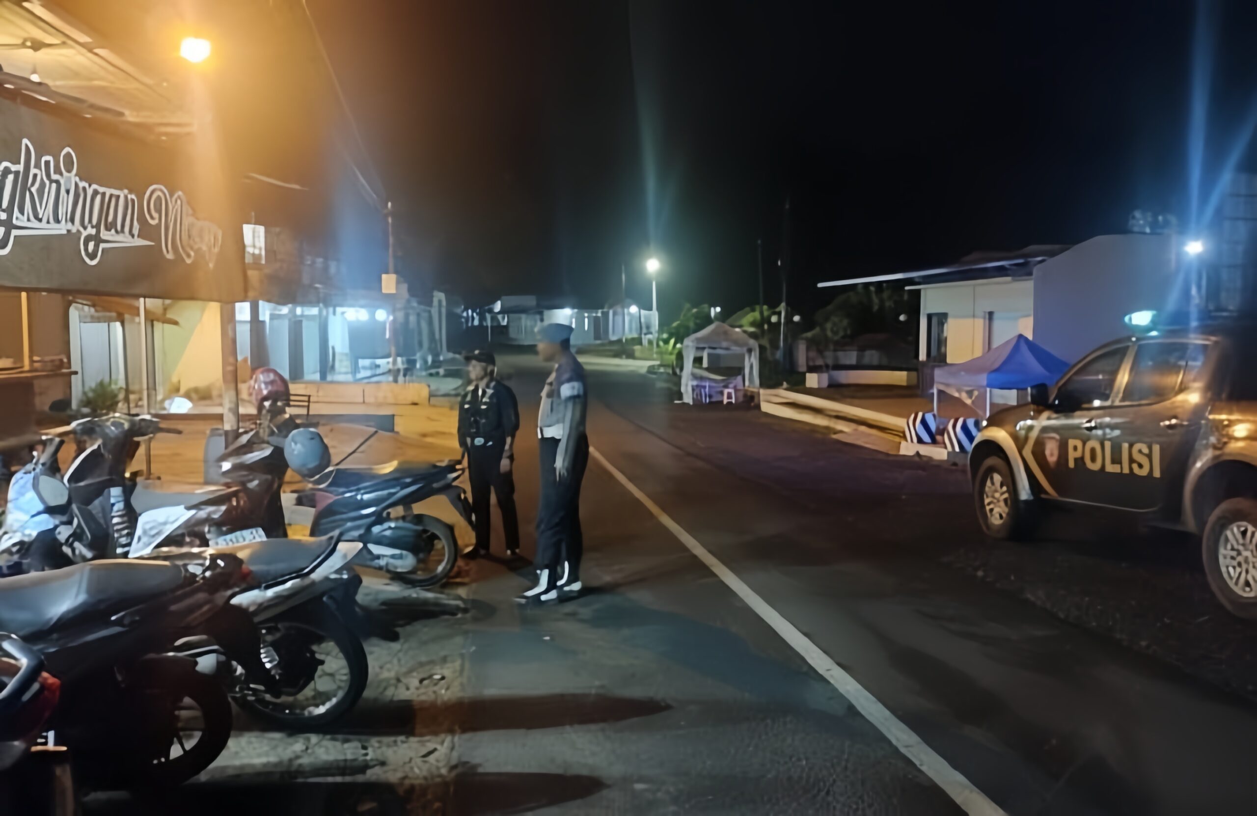 Polsek Sukadana Tingkatkan KRYD Malam Hari, Wujud Kehadiran Polisi Jaga Keamanan dan Ketertiban Masyarakat