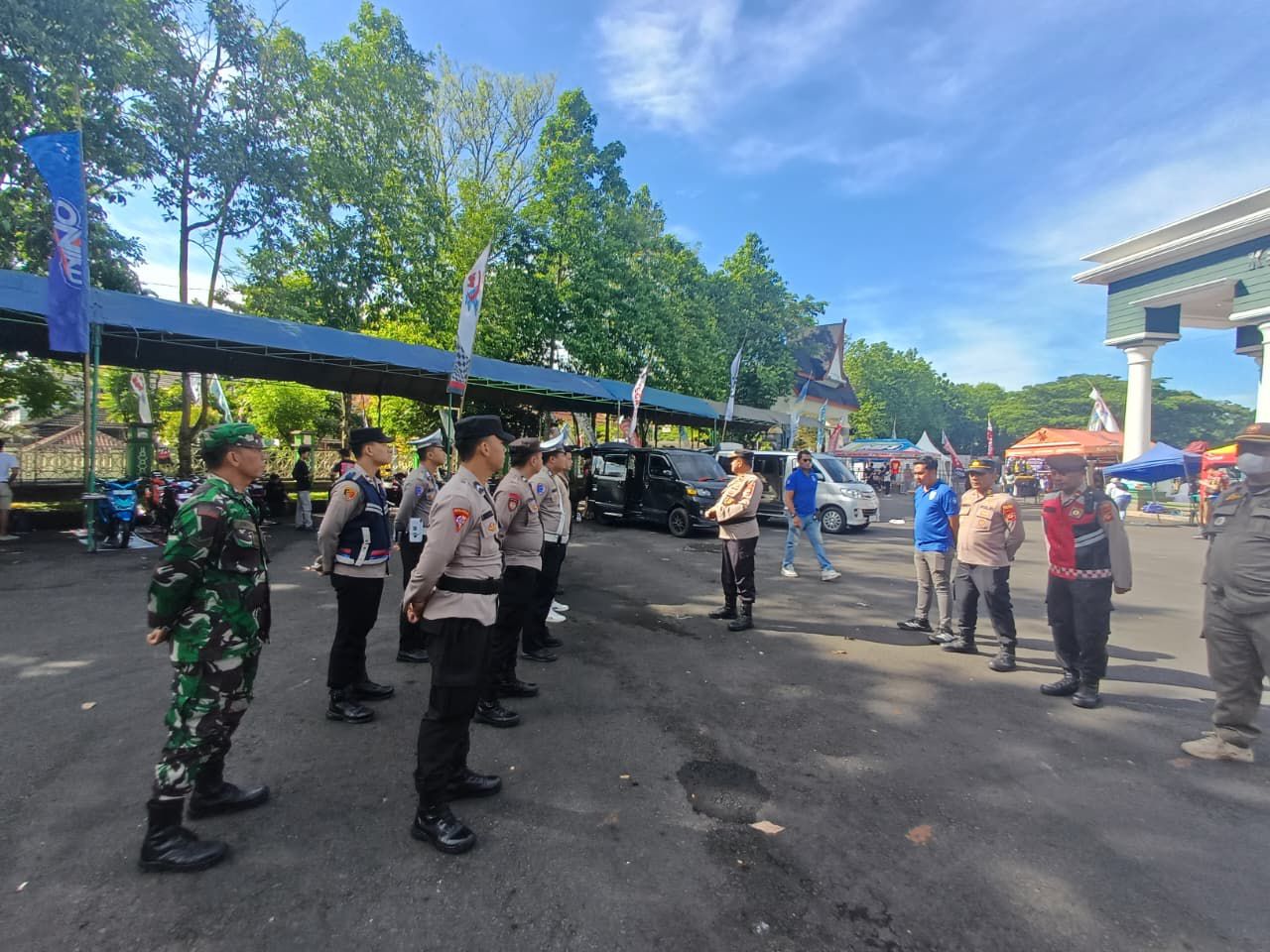 Polres Ciamis Amankan Gelaran Event Balap Motor Road Race Seri 2 Ikatan Motor Indonesia (IMI)