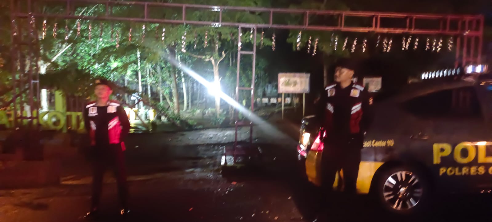 Samapta Polres Ciamis Patroli di Perkantoran Ciamis Antisipasi Balapan Liar dan Premanisme