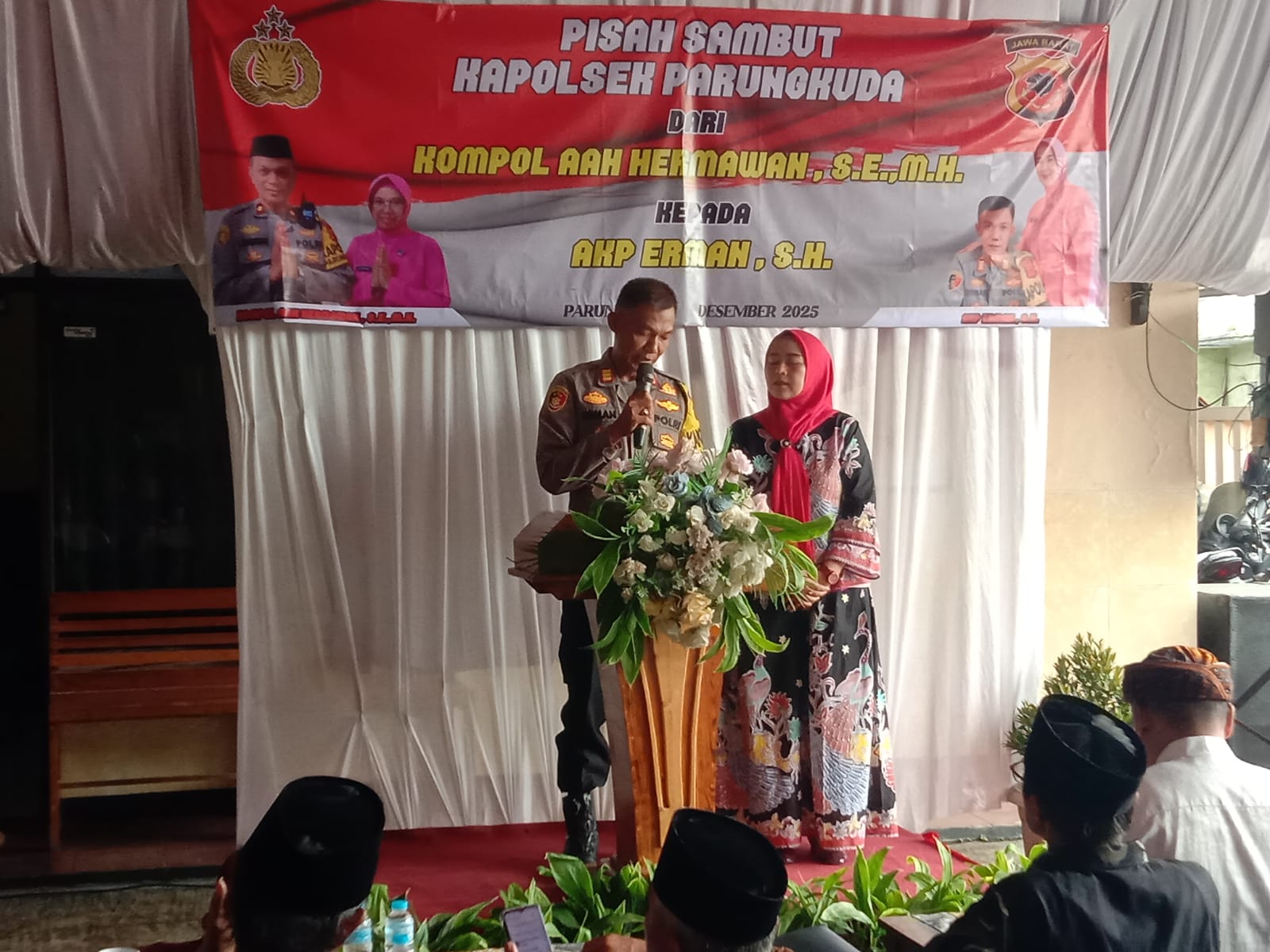 Pisah Sambut Kapolsek Parungkuda: Kompol Aah Hermawan Serahkan Kepemimpinan kepada AKP Erman