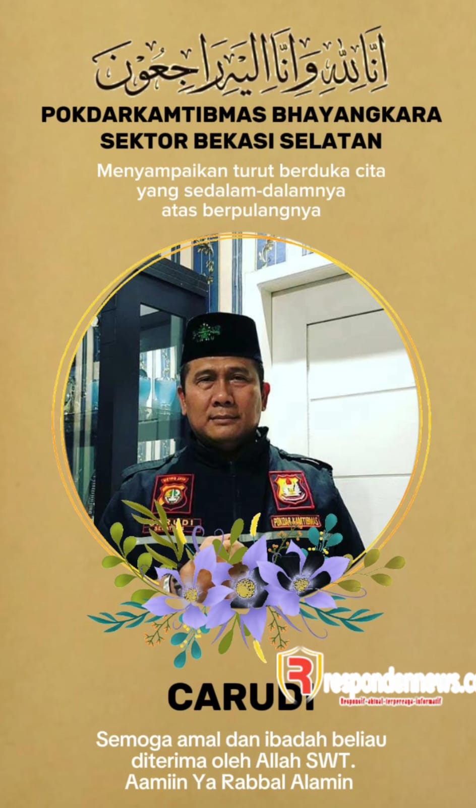 Keluarga Besar POKDAR KAMTIBMAS BHAYANGKARA Berduka