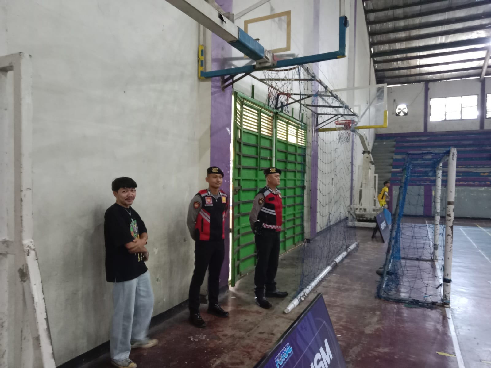 Sat Samapta Polres Ciamis Amankan Liga Futsal Pelajar Seri B, Pastikan Kegiatan Berjalan Aman dan Kondusif