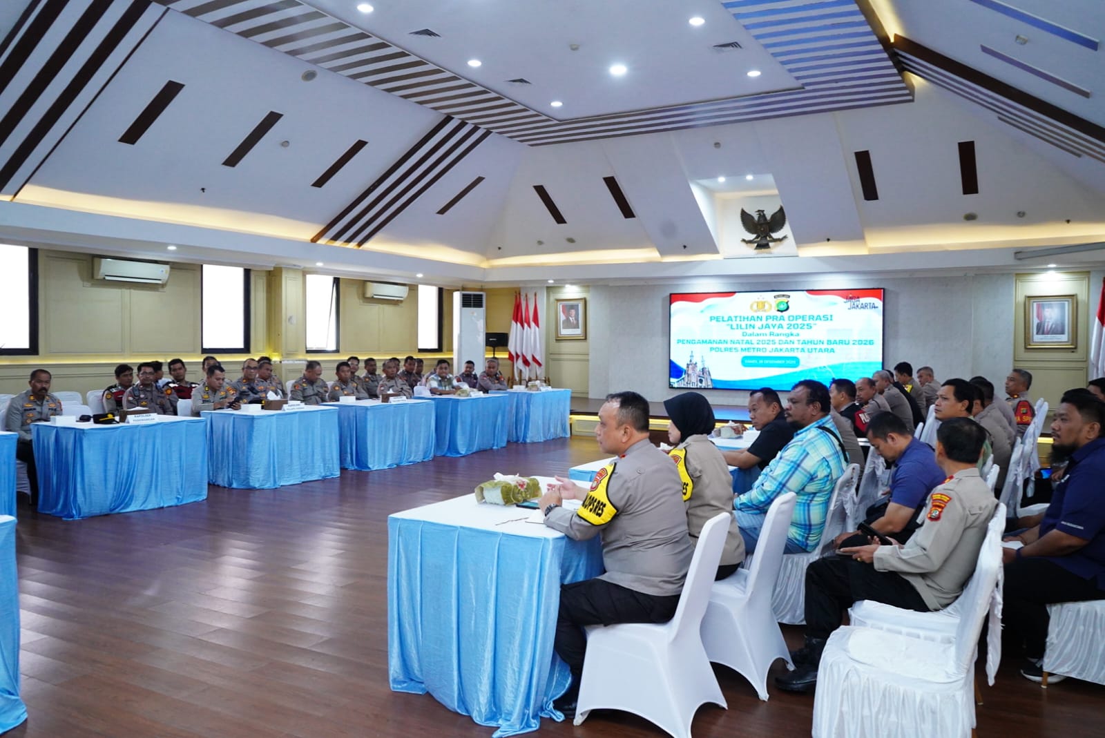Pelatihan Pra Operasi “Lilin Jaya 2025” Polres Metro Jakarta Utara dalam Rangka Pengamanan Natal dan Tahun Baru 2026