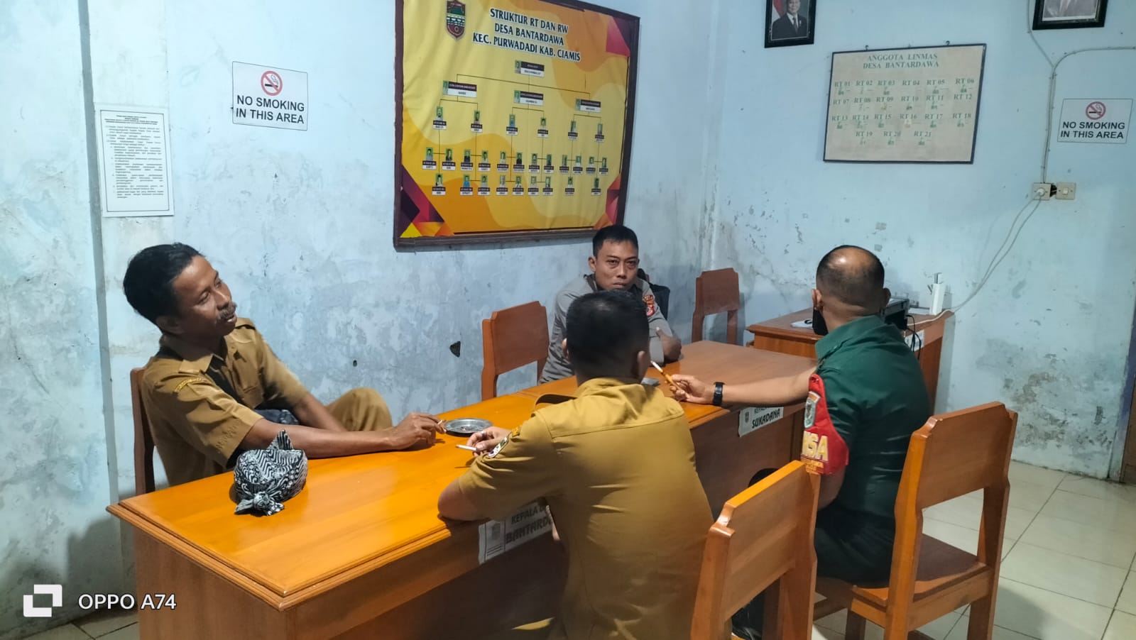 Perkuat Sinergitas, Polsek Lakbok Koorkom Bahaya TPPO ke Perangkat Desa Bantardawa