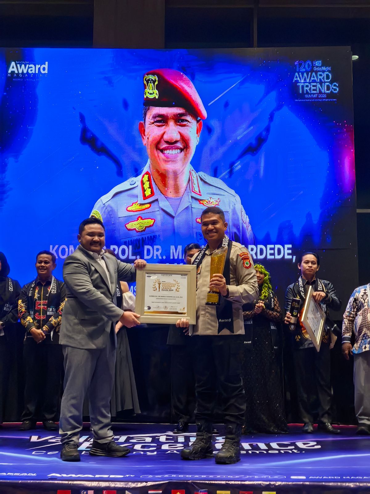 Dinilai berintegritas tinggi dan Inmovative, Dirkrimsus Polda Gorontalo Raih Penghargaan Level Asia