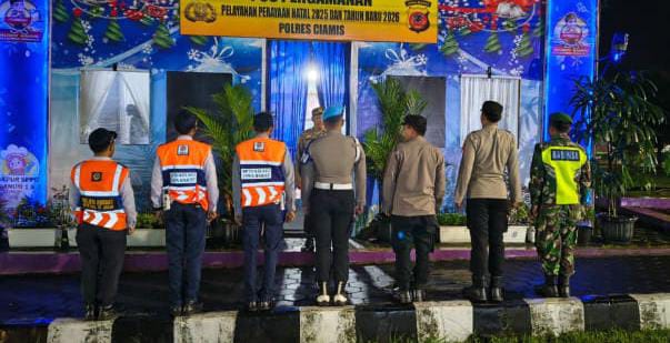 Cek Kesiapan Personel Ops Lilin Lodaya 2025, Pos Pam Kawali Apelkan Personel Piket di Malam Hari