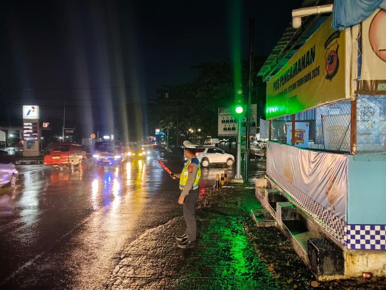 Arus Lalin Jelang Malam Natal, Satlantas: Wilkum Polres Ciamis Masih Terpantau Ramai Lancar