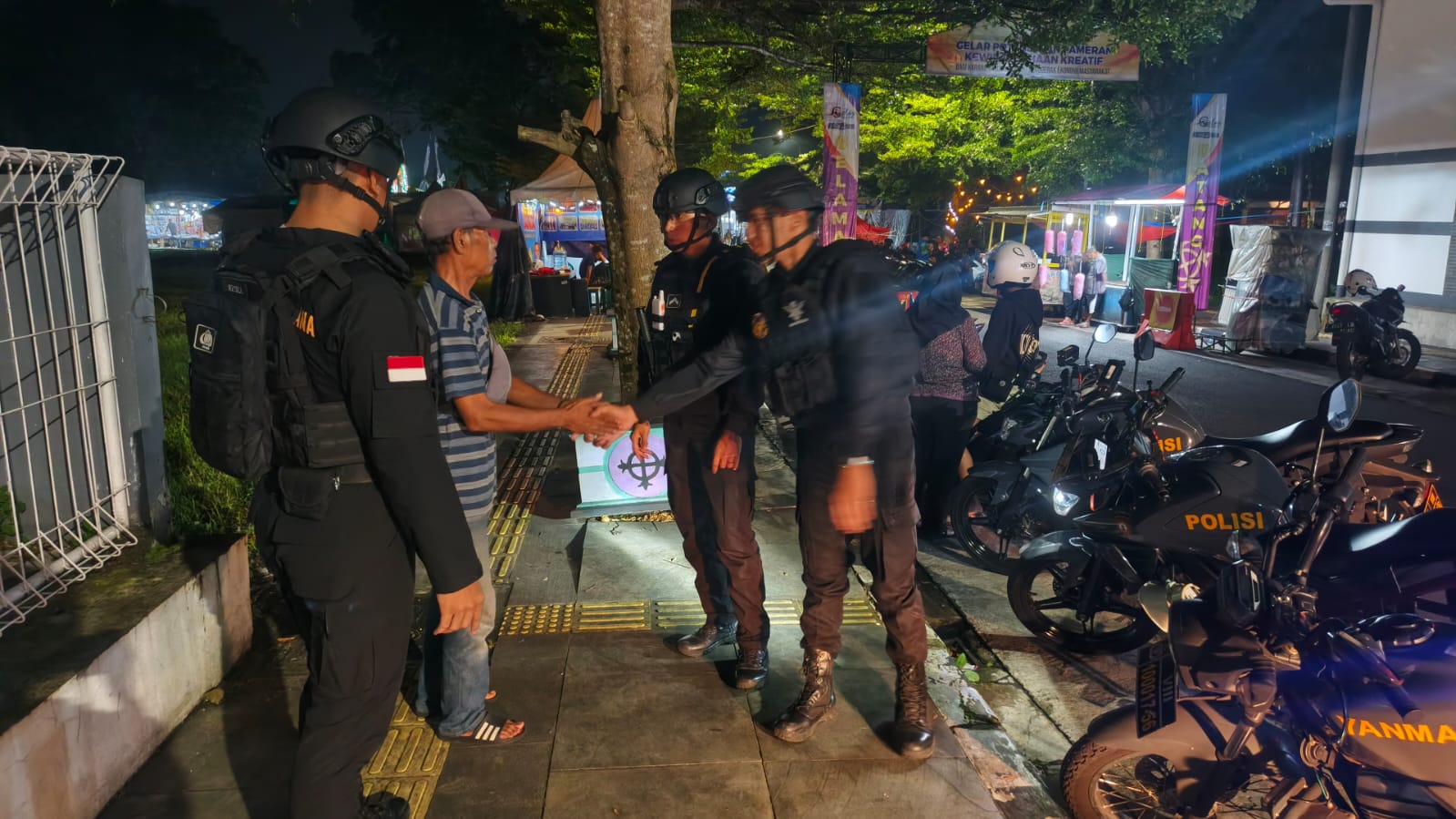 Cipkon Libur Nataru, Satgas Preventif Ops Lilin Lodaya Patroli di Kawasan Jalan Koperasi Ciamis
