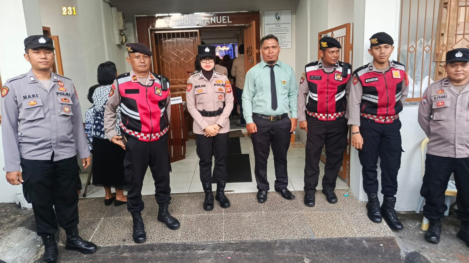 Polres Ciamis Beri Pengamanan Perayaan Hari Natal 2025 GPdI Imanuel Ciamis