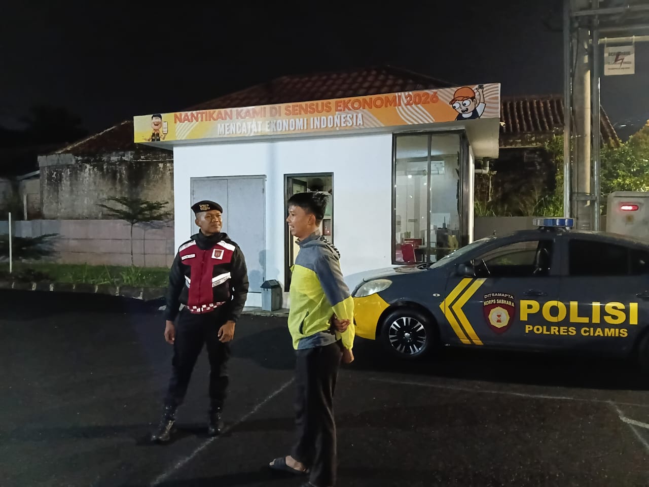 Cipkon Kamtibmas, Sat Samapta Polres Ciamis Patroli Sasar ke Kantor BPS Ciamis