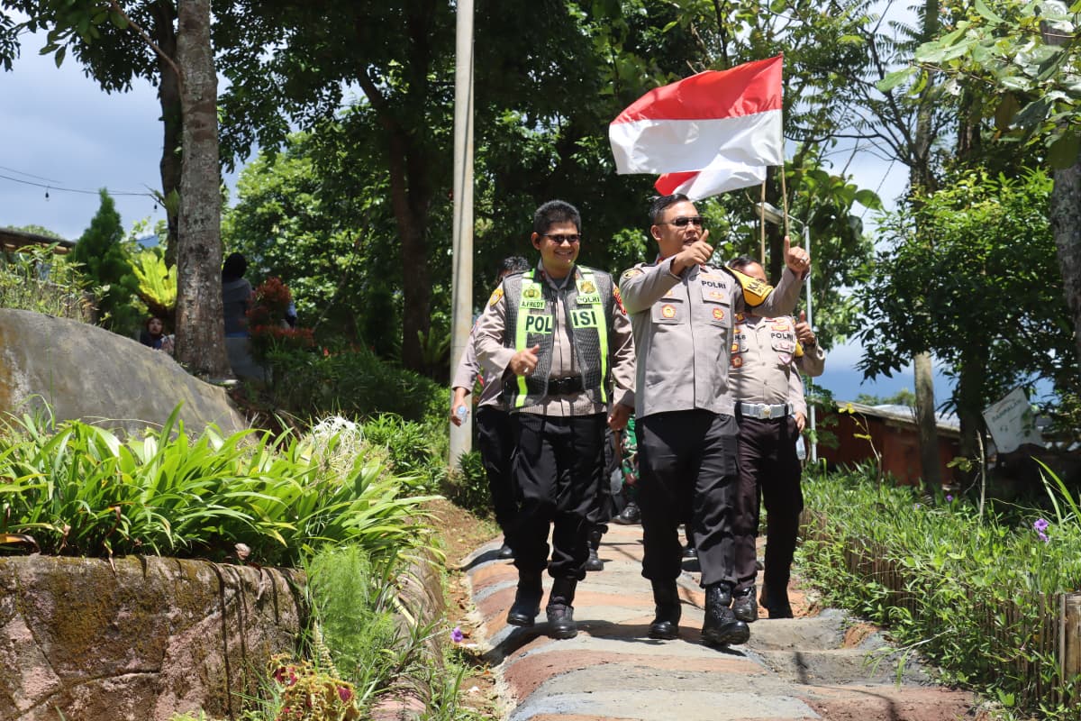Pastikan Keamanan Berwisata, Kapolres Ciamis Turun Pantau Area Wisata Bukit Sampalan Asri