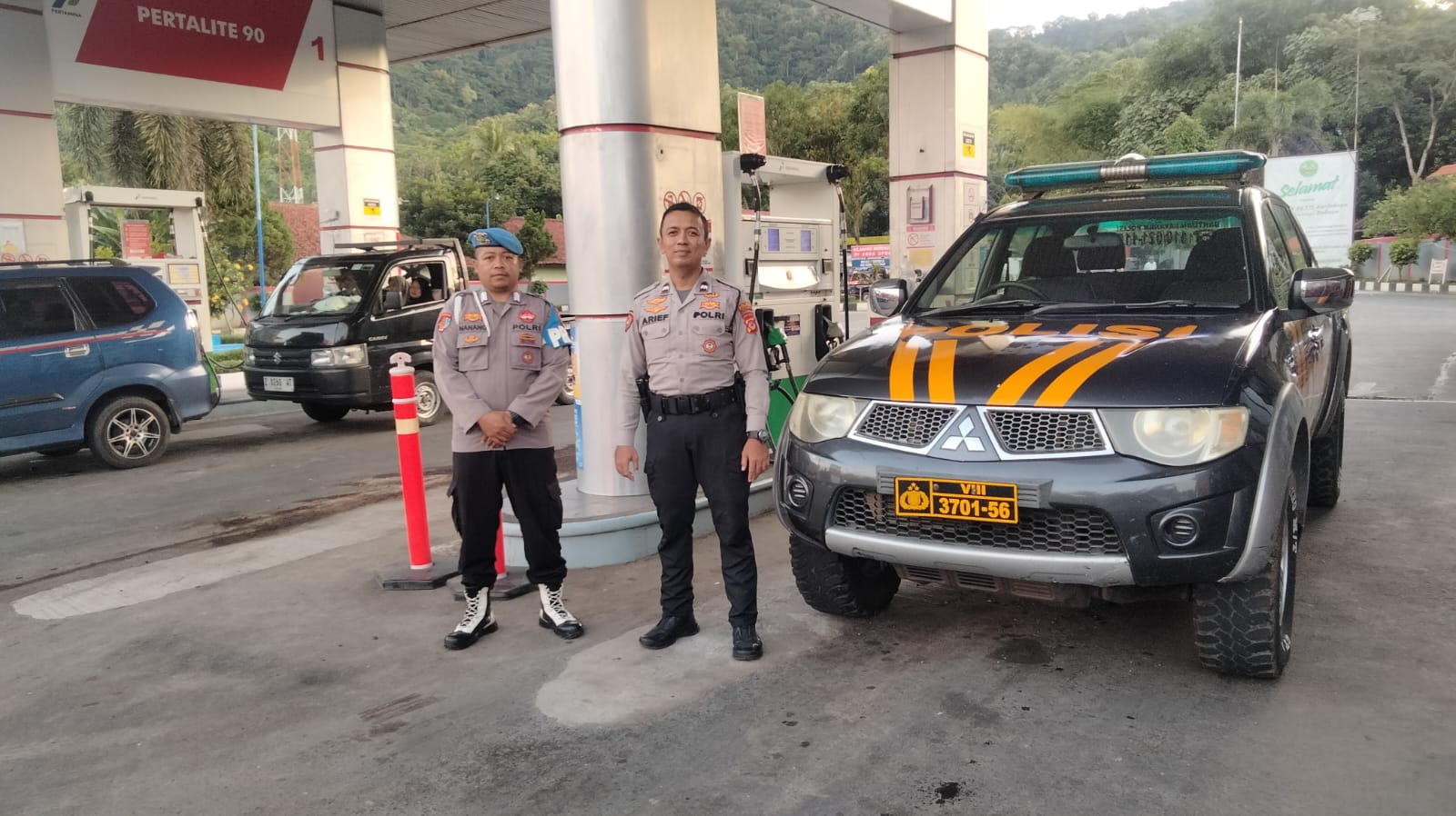 Patroli Ops Nataru dan Antisipasi Balapan Liar, Polsek Pamarican Turun ke Jalanan Saat Malam