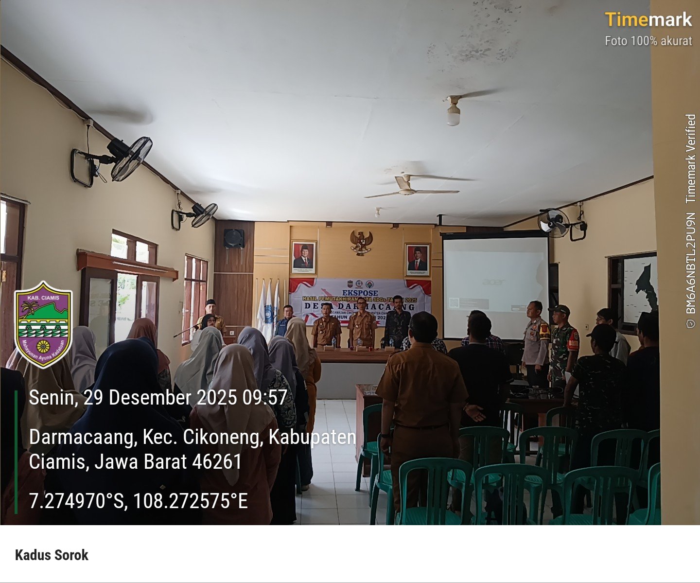 Polsek Cikoneng Polres Ciamis Hadiri Ekspos Pemutakhiran Data SDGs Desa Darmacaang, Wujud Peran Polri Dukung Pembangunan dan Kamtibmas