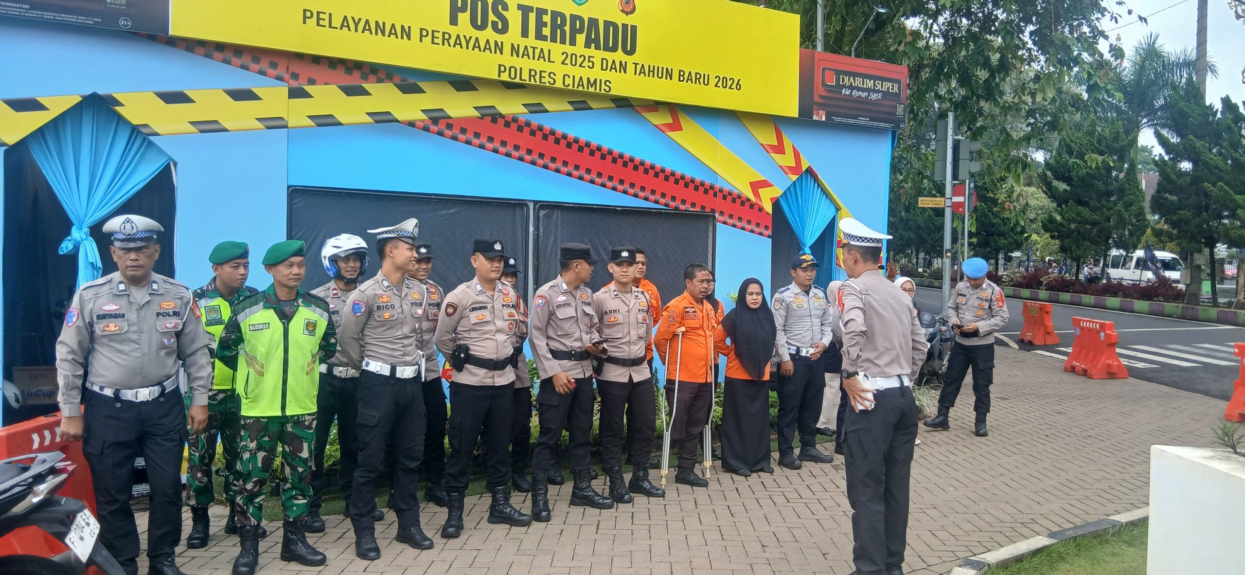 Kesiapan Personel Ops Lilin Lodaya 2025, Apel Pagi Digelar Pos Terpadu Polres Ciamis