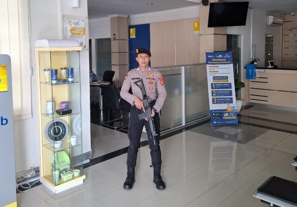 Polres Ciamis Perkuat Penjagaan Objek Vital Perbankan, Wujudkan Rasa Aman bagi Nasabah