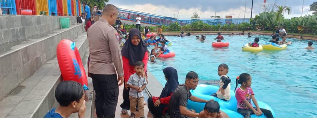 Libur Nataru, Sat Binmas Polres Ciamis Patroli dan Awasi Area Obyek Wisata di Ciamis