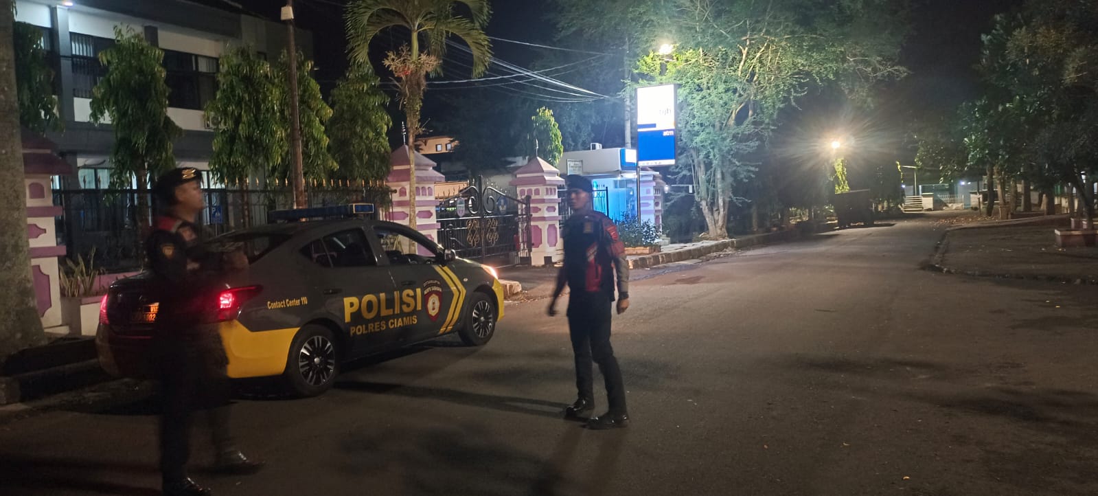 Samapta Polres Ciamis Patroli ke Jalanan Pusat Kota Antisipasi Balapan Liar dan Premanisme