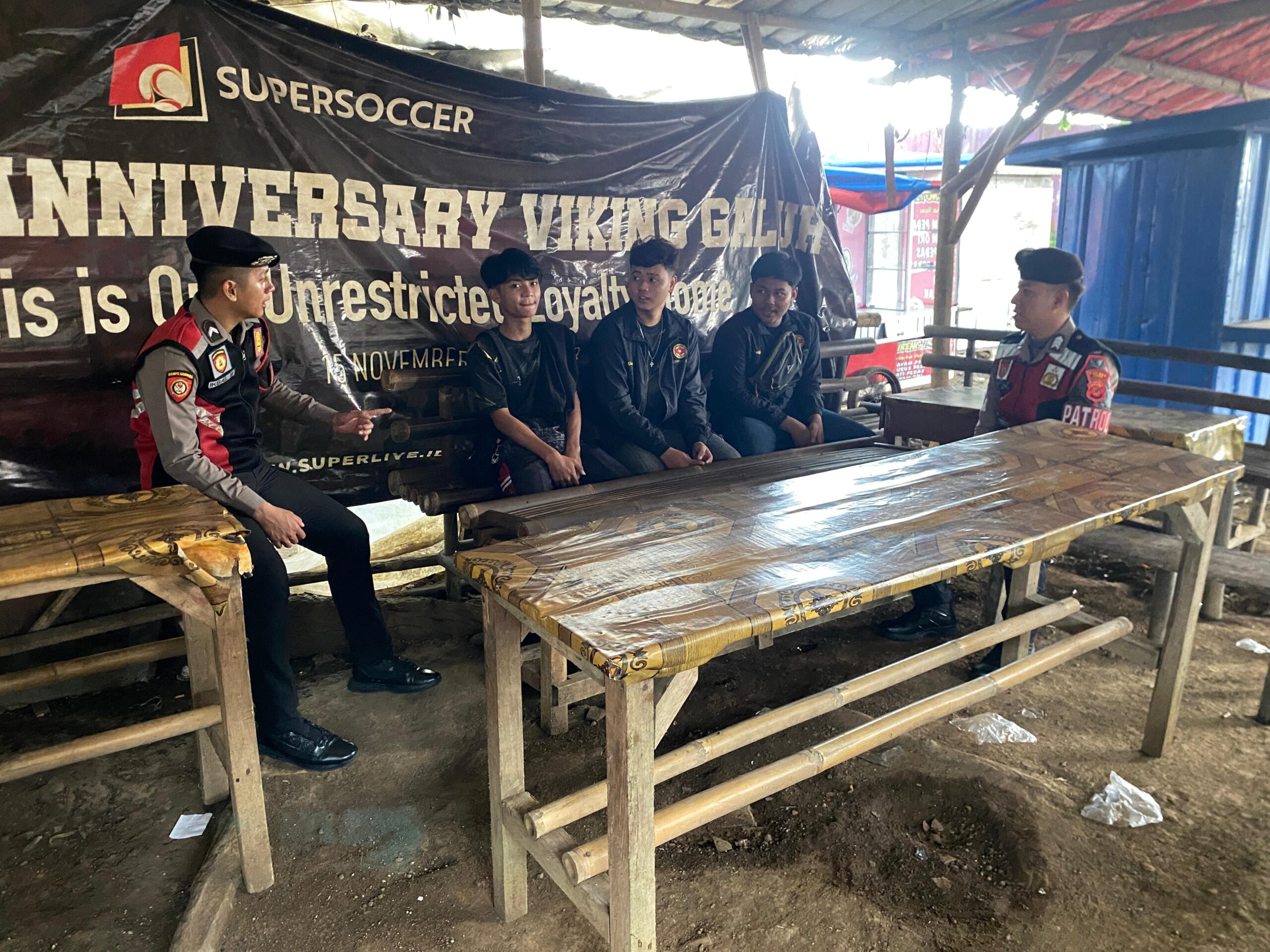 Jaga Harkamtibmas, Sat Samapta Polres Ciamis Perkuat Sinergitas Bareng Viking Galuh Ciamis