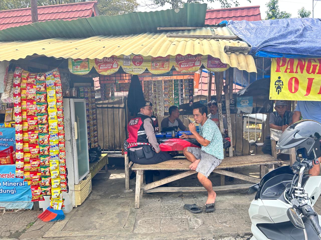 Jaga Harkamtibmas, Sat Samapta Polres Ciamis Koorkom ke Pangkalan Ojeg Pasar Ikan Ciamis