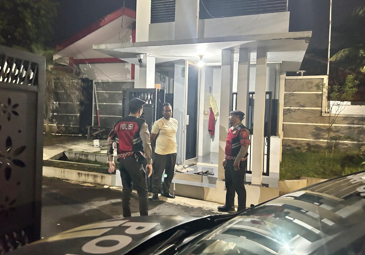 Polsek Cihaurbeuti Polres Ciamis Patroli Biru Antisipasi Gangguan Kamtinmas di Masyarakat