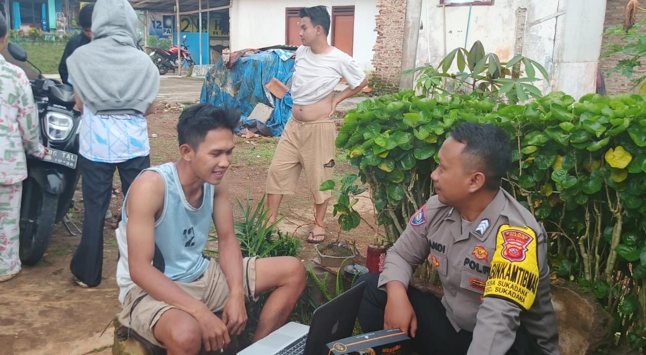 Polsek Sukadana Gencarkan Sambang Kamtibmas di Desa Sukadana, Wujud Kehadiran Polri Jaga Keamanan dan Harmoni Warga