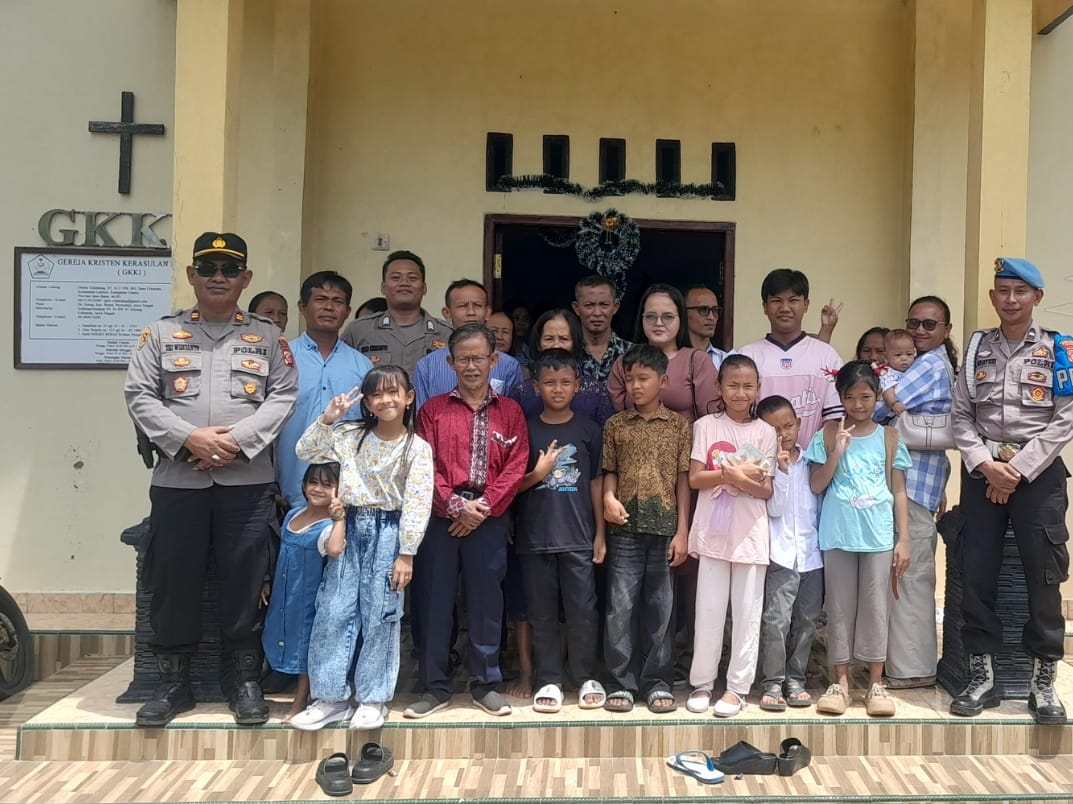 Polsek Lakbok Laksanakan Pengamanan Ibadah Minggu, Wujud Kehadiran Polri Jaga Keamanan dan Toleransi Umat Beragama