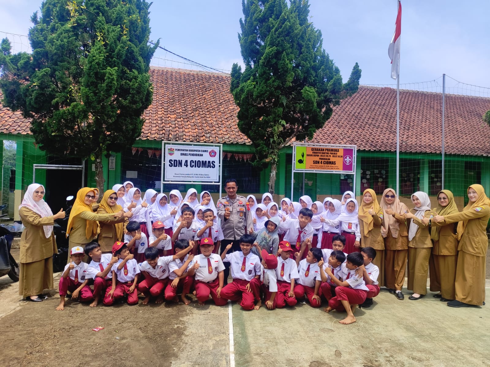 Polsek Panjalu Ajak Siswa SDN 4 Ciomas Lawan Narkoba, Judi Online, dan Bullying