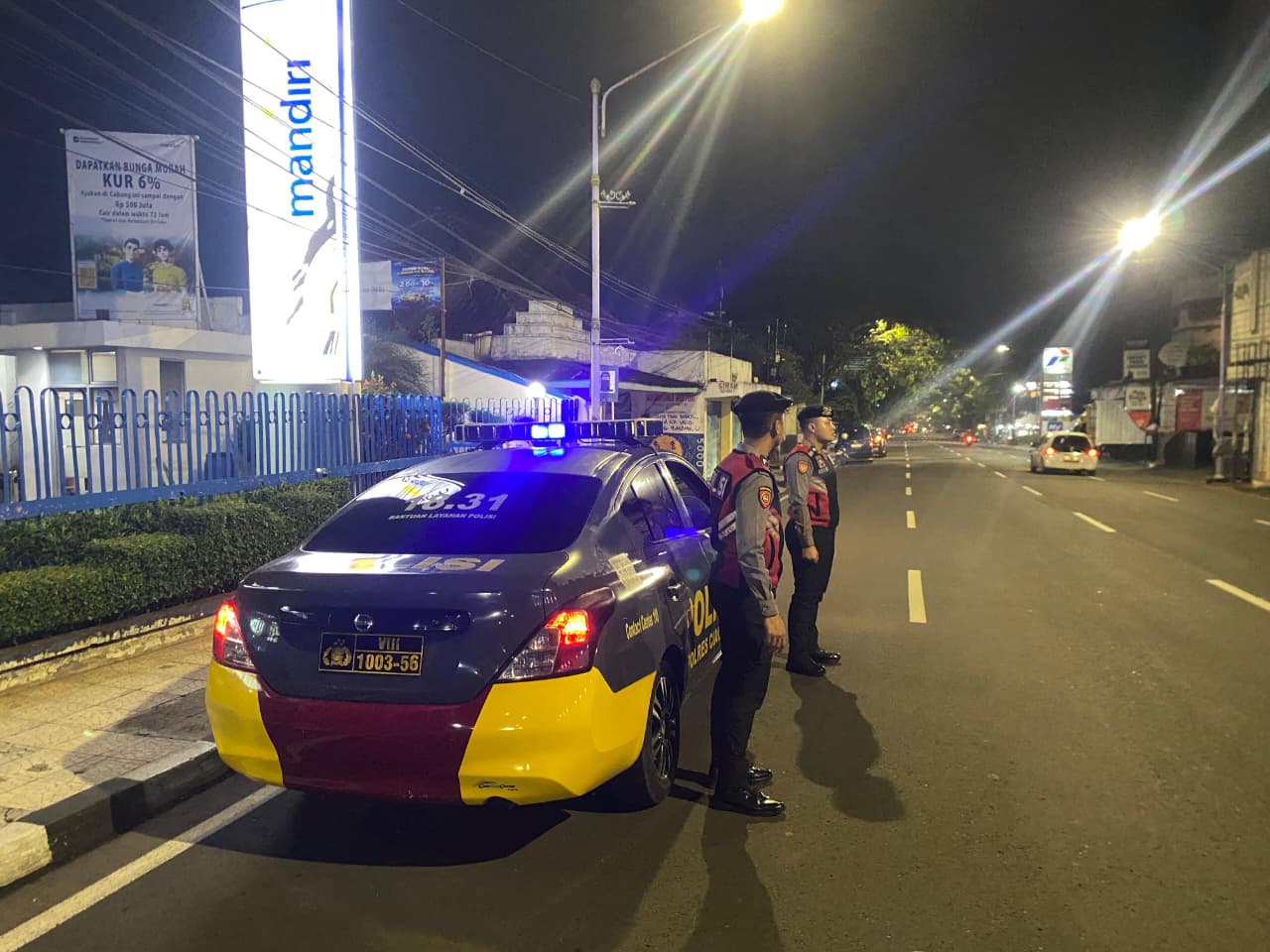 Cegah Balapan Liar, Samapta Polres Ciamis Patroli dan Siaga di Jalanan Pusat Kota Ciamis