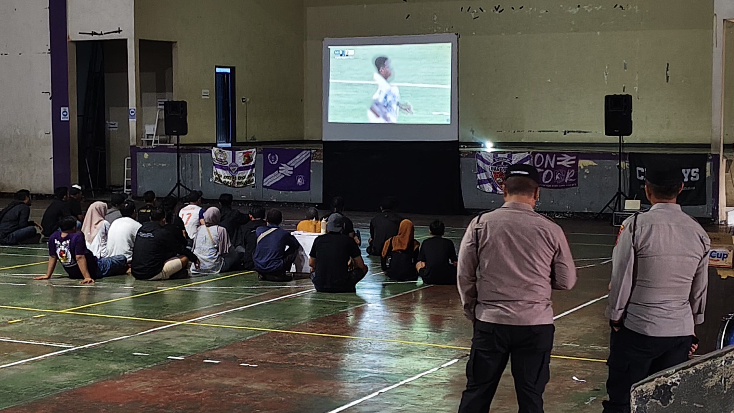Polres Ciamis Beri Pengamanan Saat Nobar Semifinal Liga Nusantara Dejan FC vs PSGC