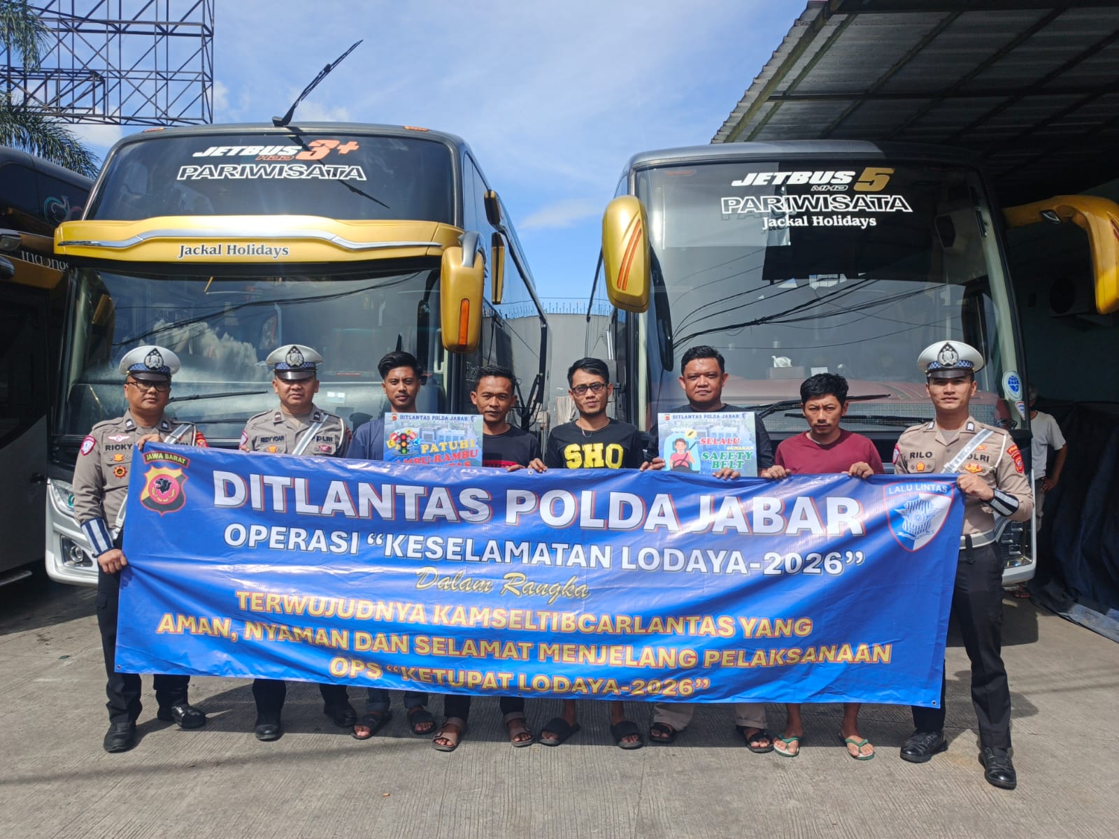 Polda Jabar Gelar Ramp Check dan Edukasi Ojek Online dalam Operasi Keselamatan Lodaya 2026