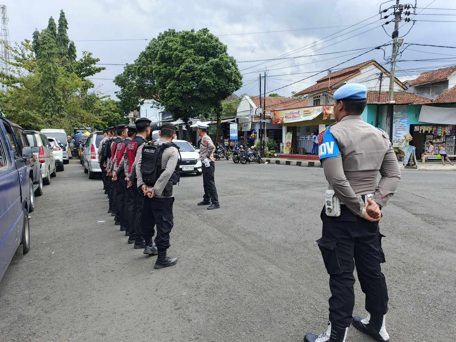 Polres Ciamis Beri Pengamanan Pada Semifinal Turnamen Sepak Bola Tut Wuri Handayani Cup