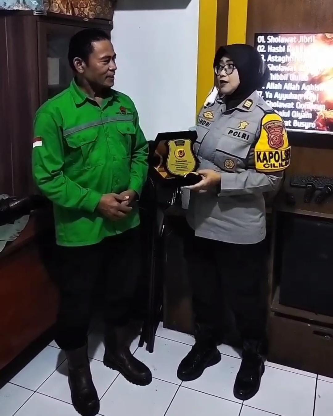 Aiptu Sukara Purna Tugas, Kapolsek Cililin beserta staf dan jajaran Ucapkan Terima Kasih