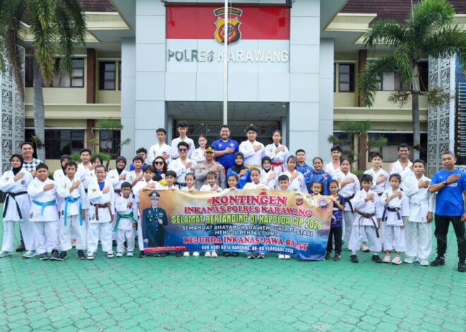 Kontingen INKANAS Polres Karawang Raih 16 Medali di Kapolda Cup VII Kejurda Karate INKANAS Jawa Barat 2026