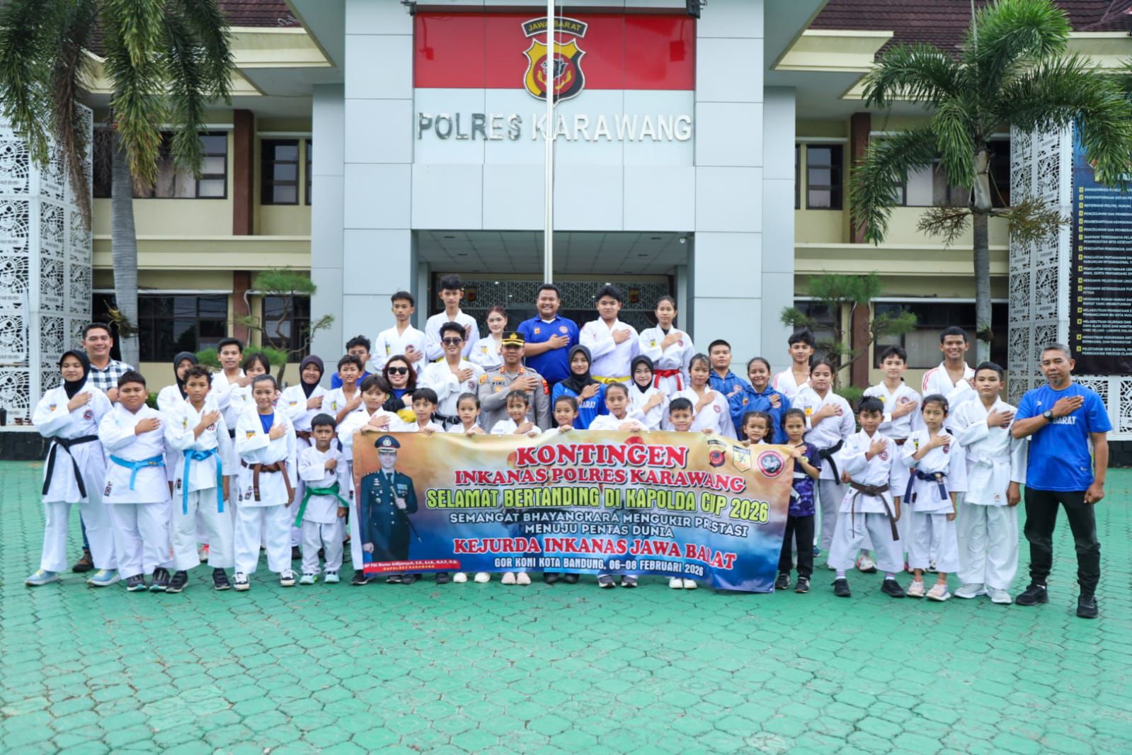 Kontingen INKANAS Polres Karawang Raih 16 Medali di Kapolda Cup VII Kejurda Karate INKANAS Jawa Barat 2026