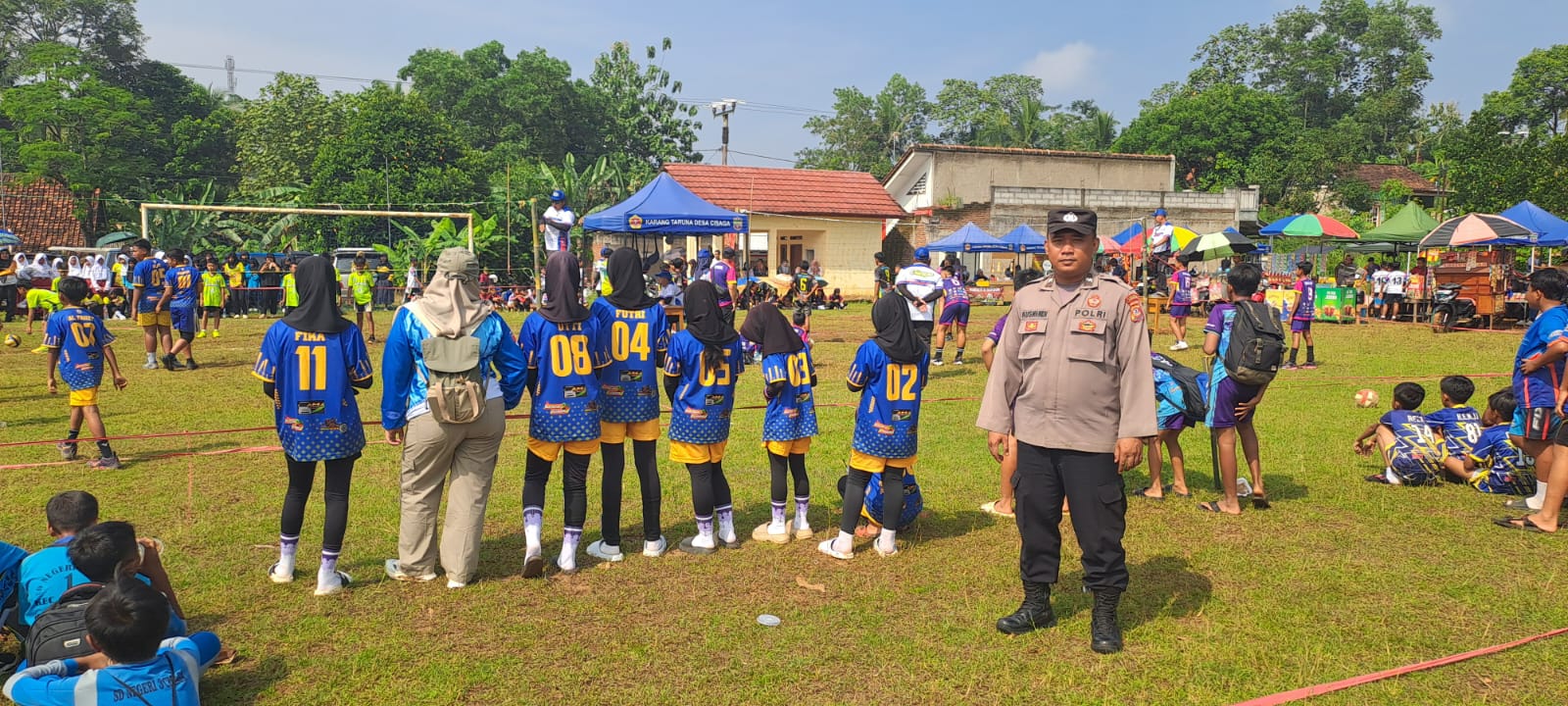 Polsek Cisaga Monitoring O2SN Tingkat Kecamatan, Polri Dukung Pembinaan Prestasi dan Sportivitas Pelajar
