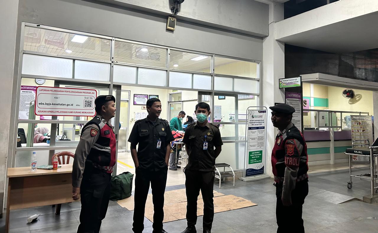 Cipkon Kamtibmas Obvit, Satuan Samapta Polres Ciamis Patroli Dialogis Sasar ke RSUD Ciamis