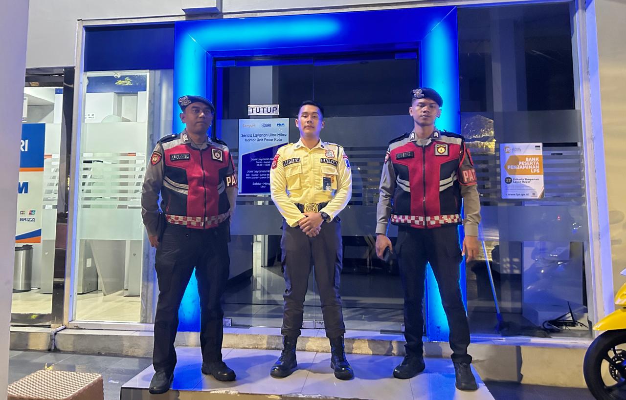 Sat Samapta Polres Ciamis Patroli Kamtibmas ke Obvit, Kali Ini Datangi Bank BJB Unit Paskot