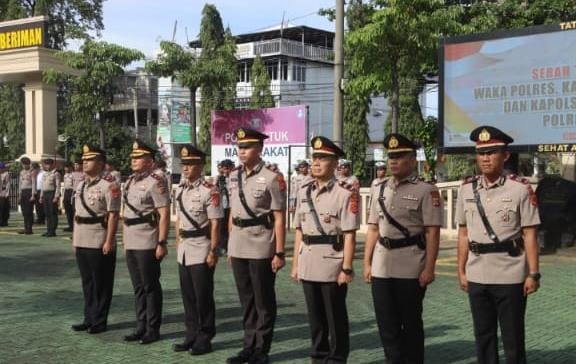 Upacara Sertijab Tandai Rotasi Pejabat Utama di Polres Sukabumi