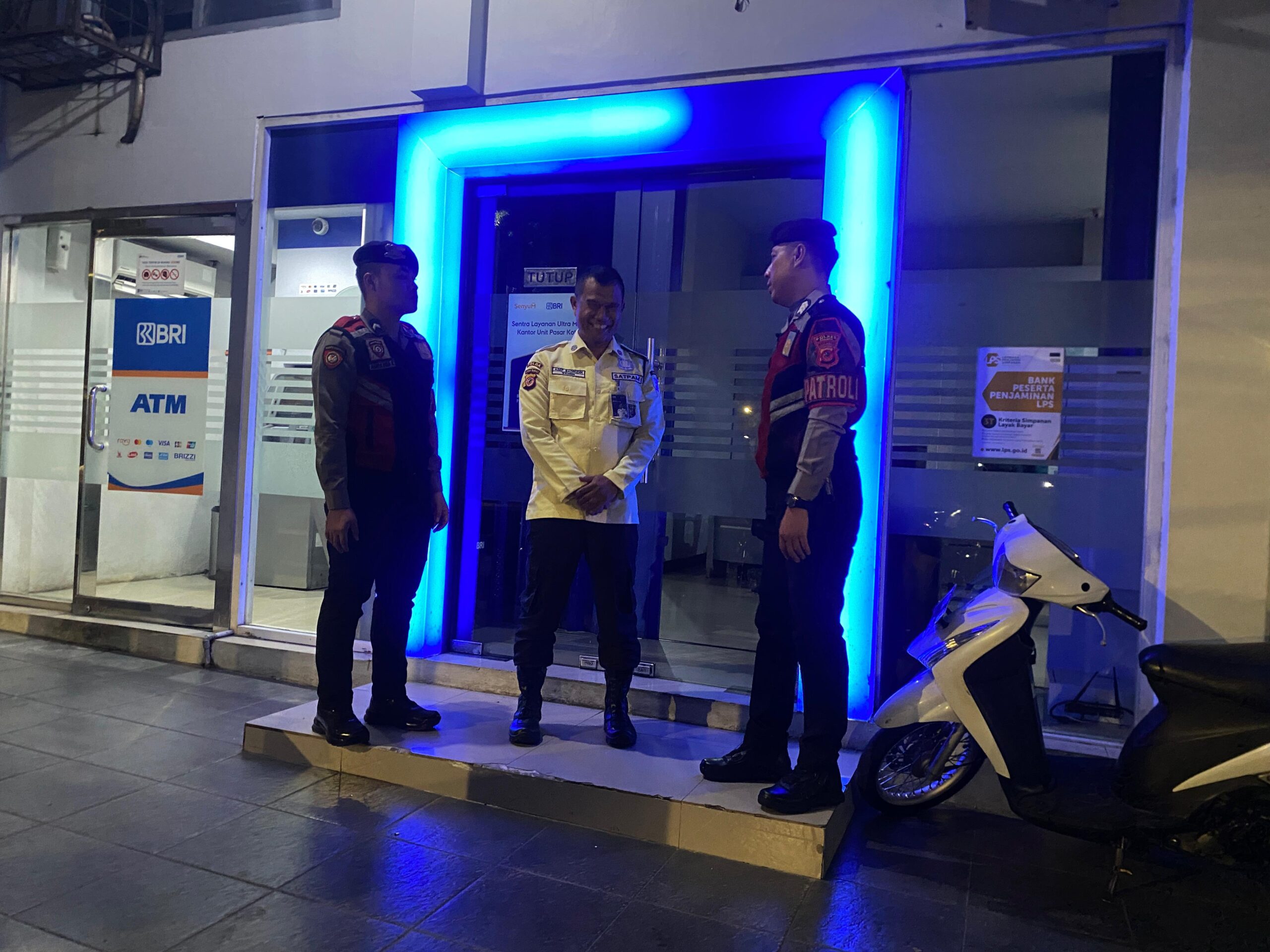 Sat Samapta Polres Ciamis Patroli Kamtibmas ke Obvit, Kali Ini Datangi Bank BRI Unit Paskot
